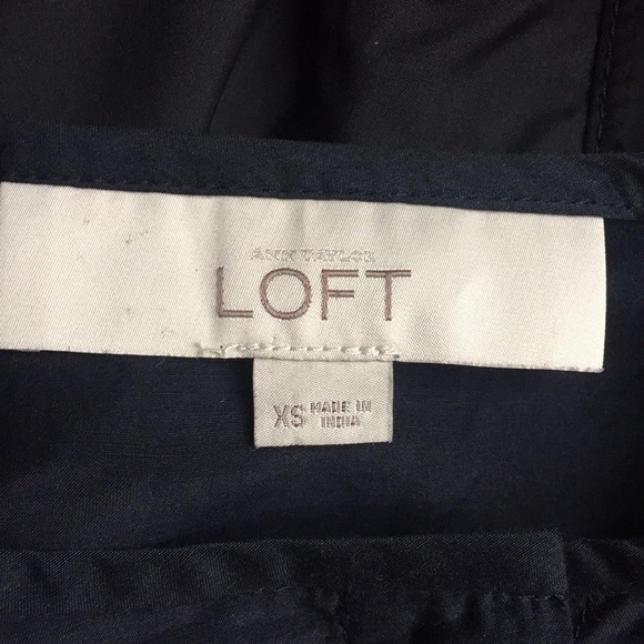 LOFT Black Semi Sheer Blouse XS - Picture 5 of 5